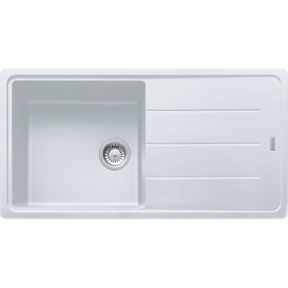EVIER FRAGRANIT BASIS BFG611-XL MANU 1 BAC 1 EGT BLANC ARTIC