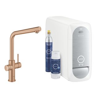 Blue HOME MITIGEUR ÉVIER L-BEC CUIVRE