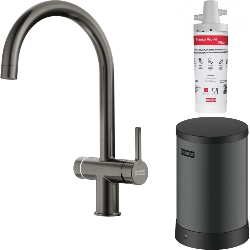 MITIGEUR FILTRANT MARIS HUB EAU BOUILLANTE ANTHRACITE
