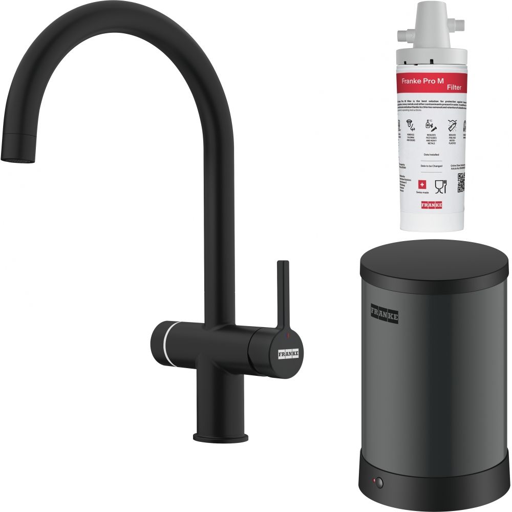MITIGEUR FILTRANT MARIS HUB EAU BOUILLANTE NOIR MAT