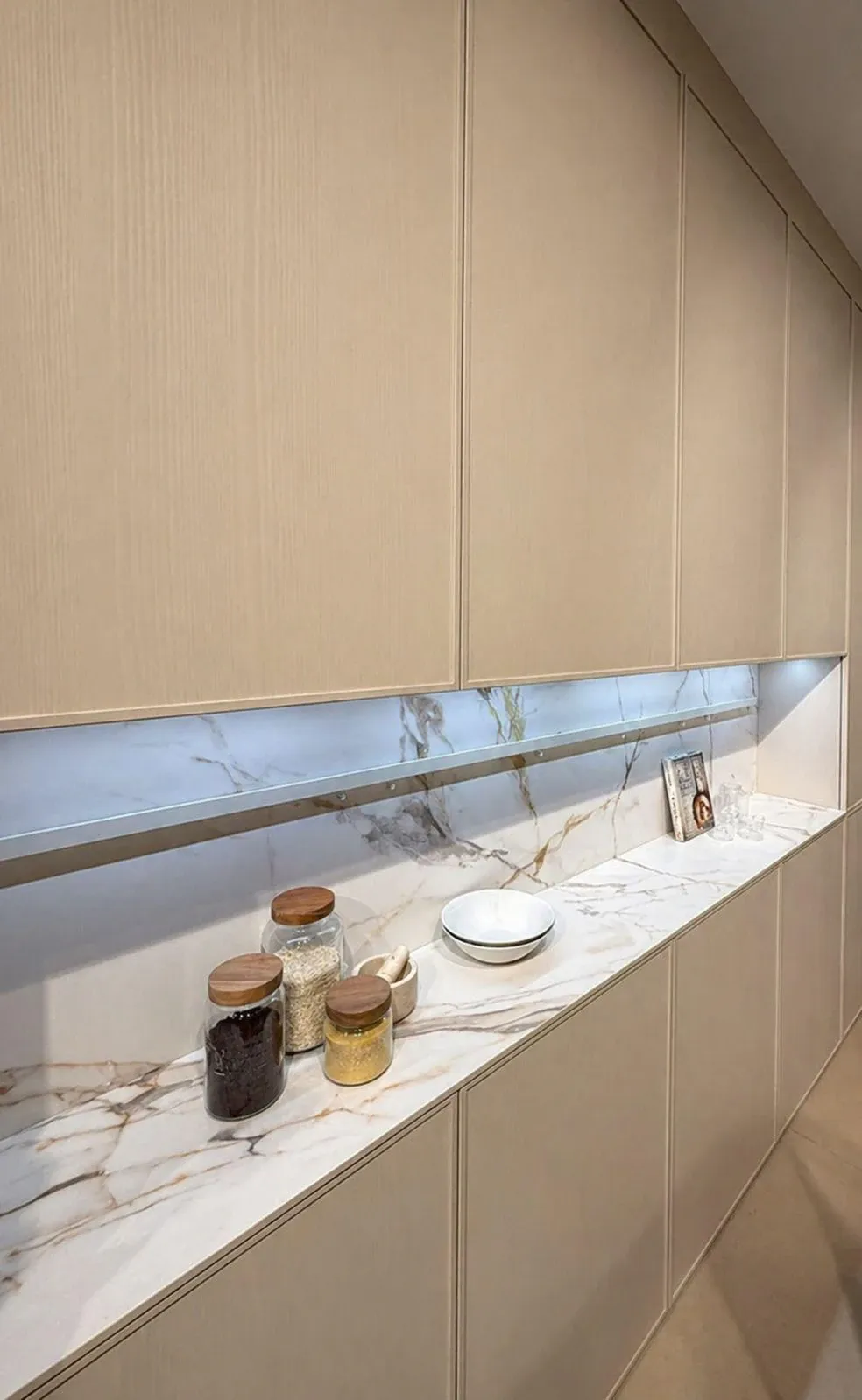 Cuisine en Calacatta Crystal mat