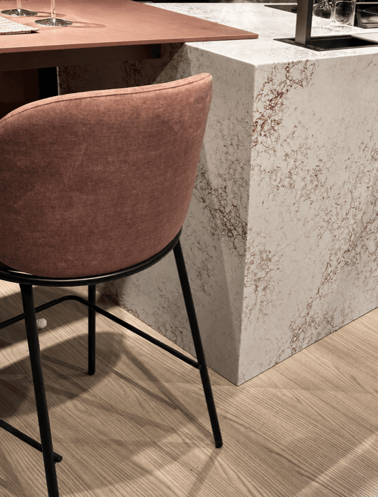 Cuisine en quartz Corniola — projet 2