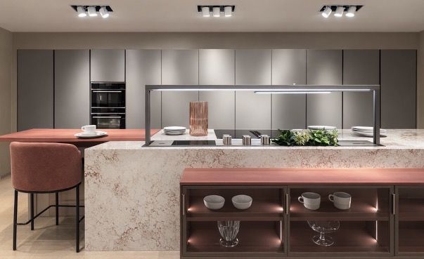 Cuisine en quartz Corniola