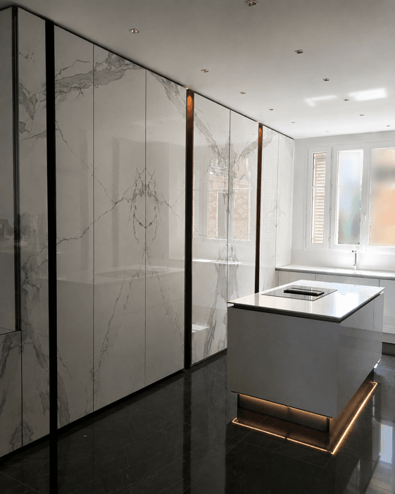 Salle de bain en Statuario