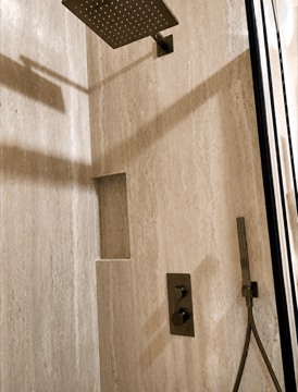 Salle de bain en Travertin